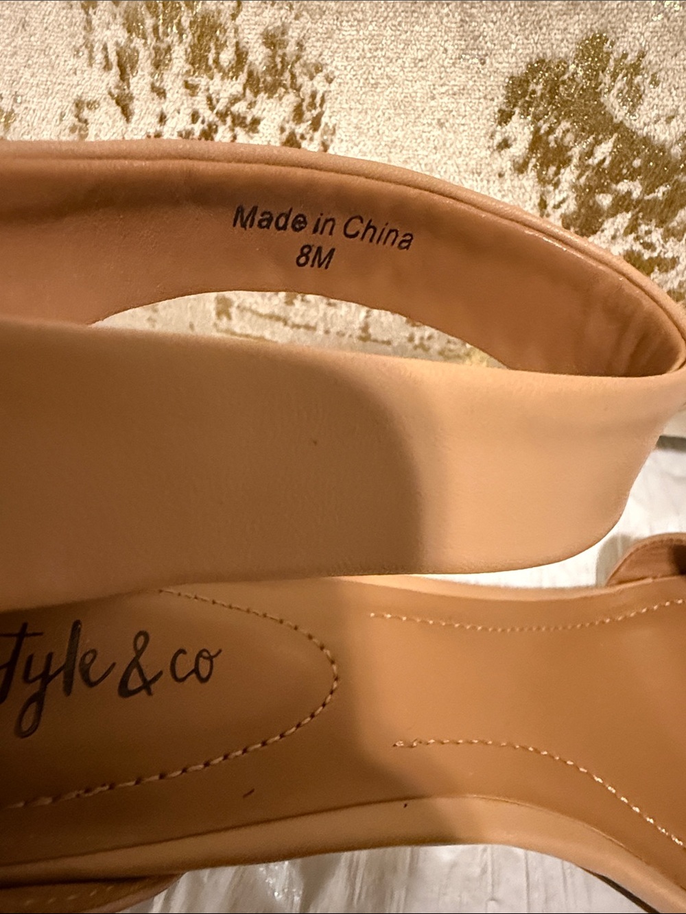 Style & Co Nude Ankle Strap Heel Sandals Size 8M - Picture 7 of 10